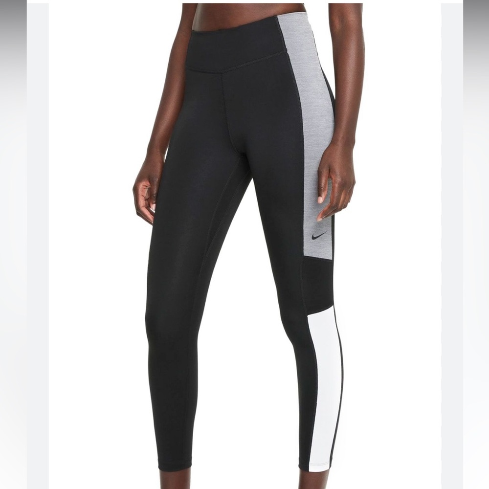 NIKE
DRI-FIT MID-RISE COLOR BLOCK LEGGINGS